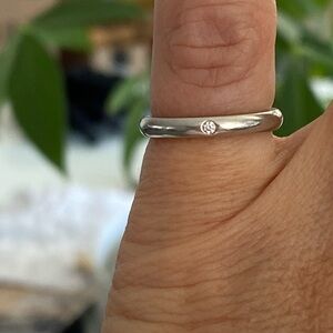 Tiffany & Co Elsa Peretti Platinum Band Ring PT 950